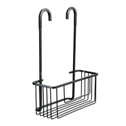CESTILLO CON COLGADOR ALUMINIO NEGRO 6603400