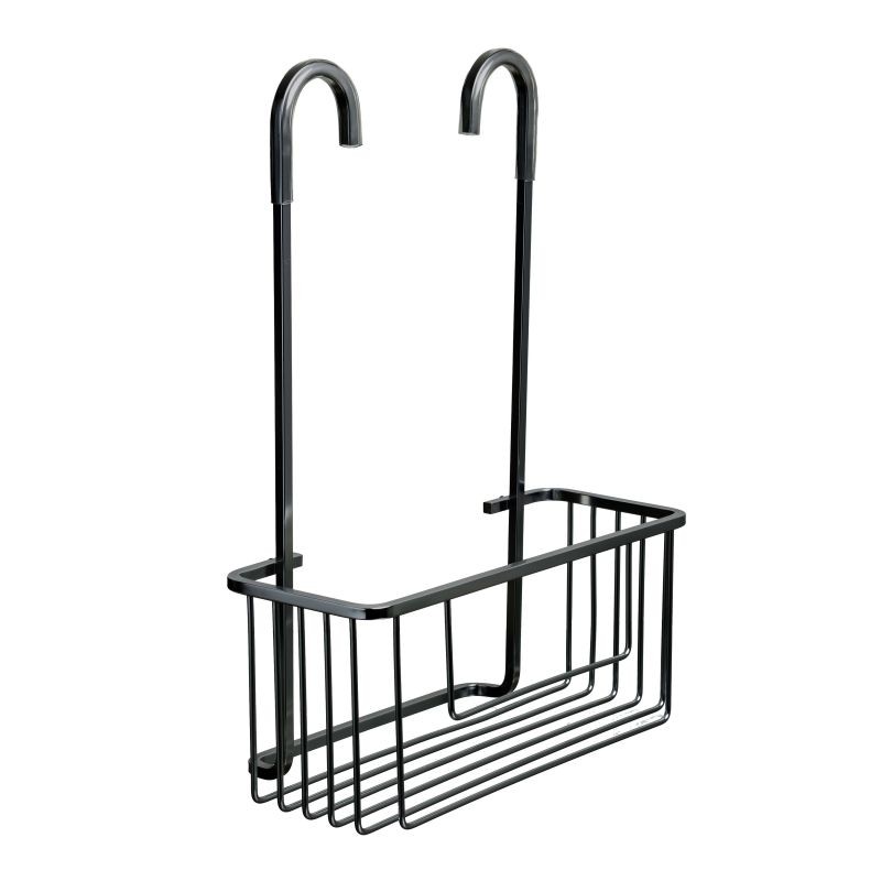 CESTILLO CON COLGADOR ALUMINIO NEGRO 6603400