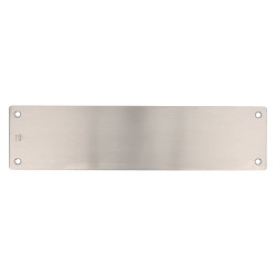 PLACA CIEGA RECTANGULAR 300 x 75 x 1,8 MM MOD. 11 DE ACERO INOX MATE 18/8