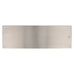 PLACA  CIEGA RECTANGULAR MOD. 12 300 x 100 x 1,8 MM DE ACERO INOX MATE 18/8 COD.17538 AMIG