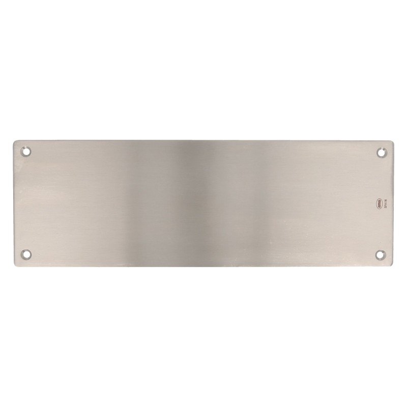 PLACA  CIEGA RECTANGULAR MOD. 12 300 x 100 x 1,8 MM DE ACERO INOX MATE 18/8 COD.17538 AMIG