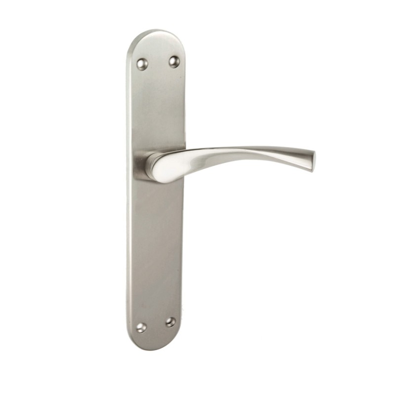 MANILLA ALUMINIO MOD. 1 CON PLACA TIRAFONDOS MAPDO-1 DORADO SATINADO